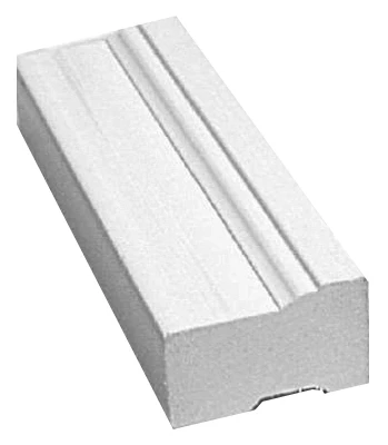 Brickmould, White PVC, 1-1/4 x 2 In. x 7 Ft.