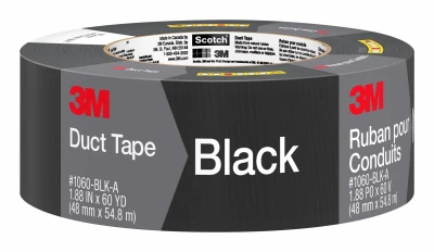 Duct Tape, Black, 1.88 In. x 45 Yd.