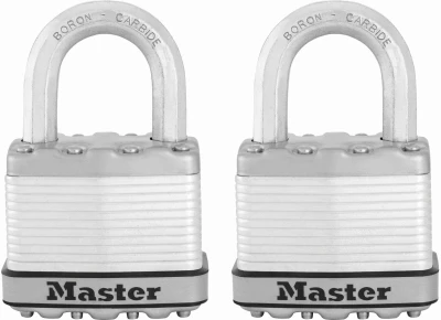 Magnum.Keyed Laminated Padlocks, 2-Pack, 2-In