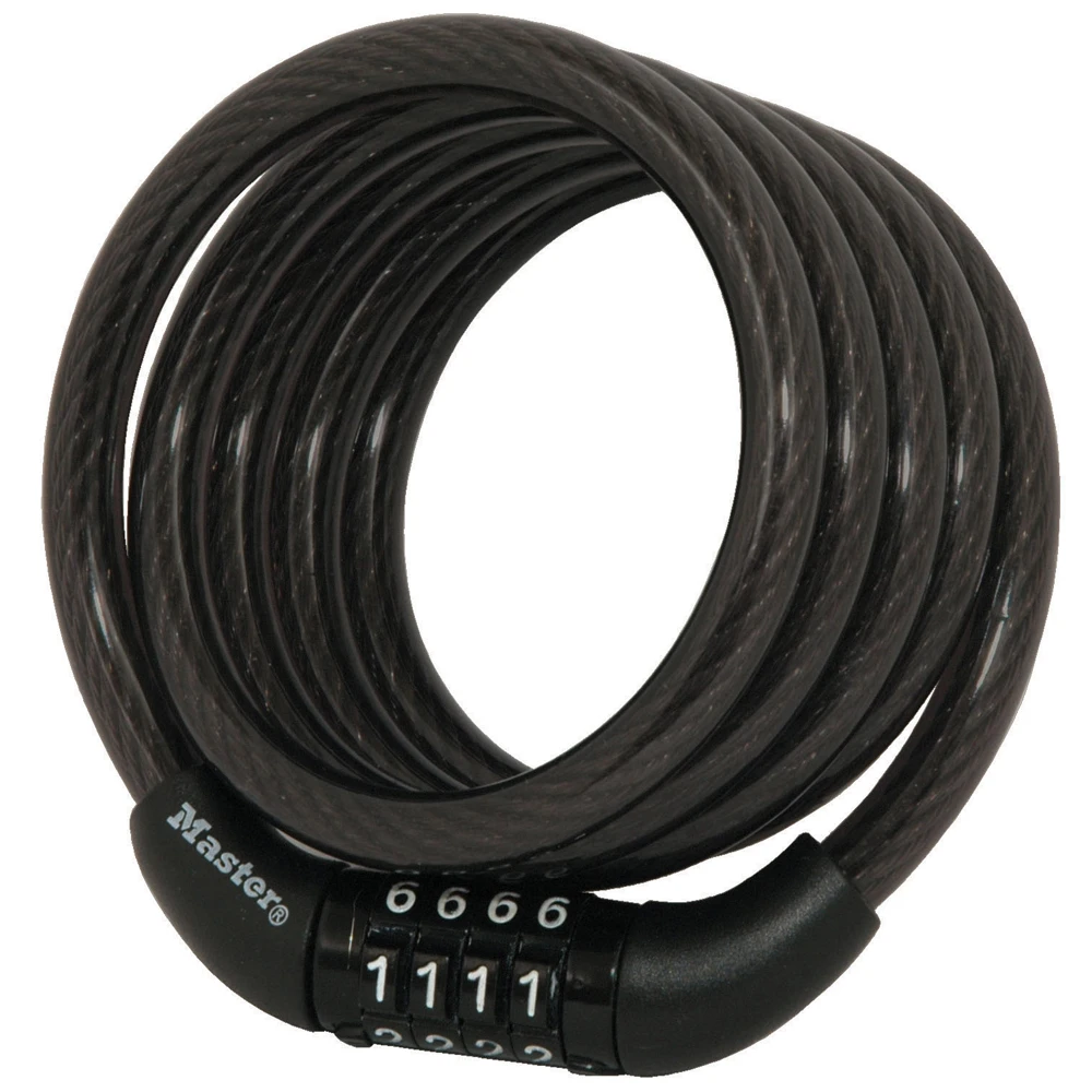 Combination Cable Lock, 6mm , 4-Ft.