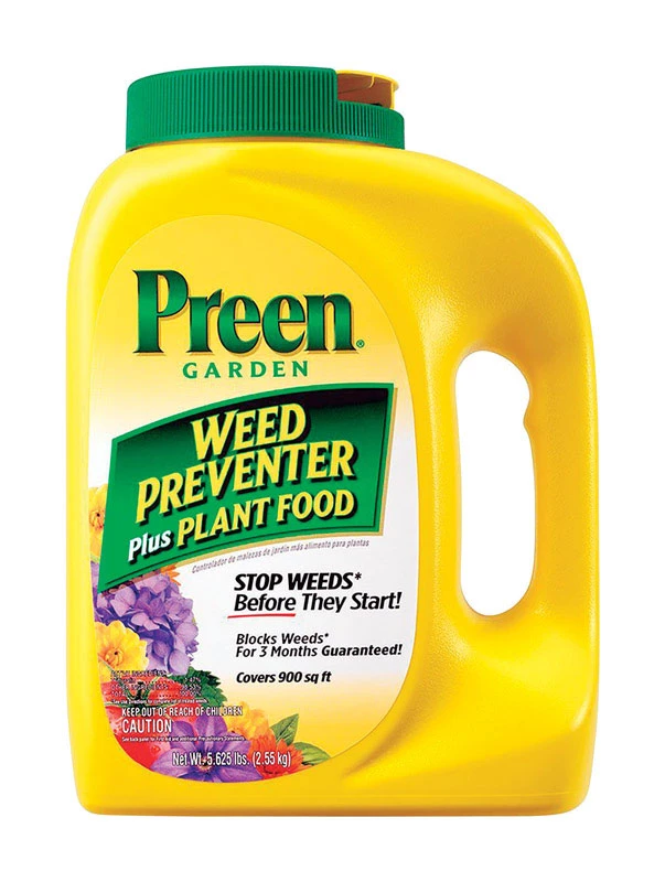 Garden Weed Preventer + Plant Food, Covers 900 sq. Ft., 5.625-Lbs.
