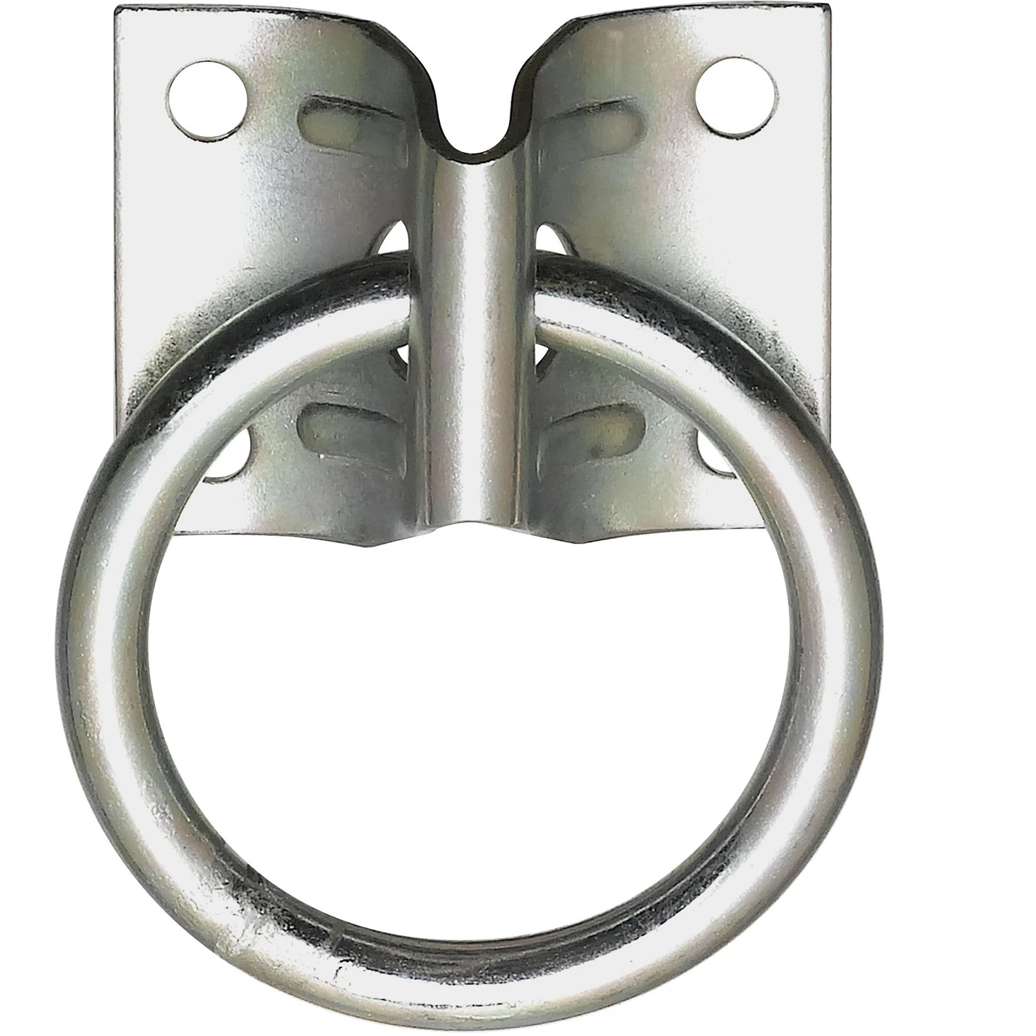 Hitching Ring with Plate, Zinc, 1-3/4 x 2-1/4 In.