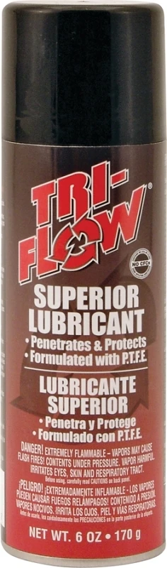 Tri-Flow Lubricant with PTFE, 6 oz. Aerosol