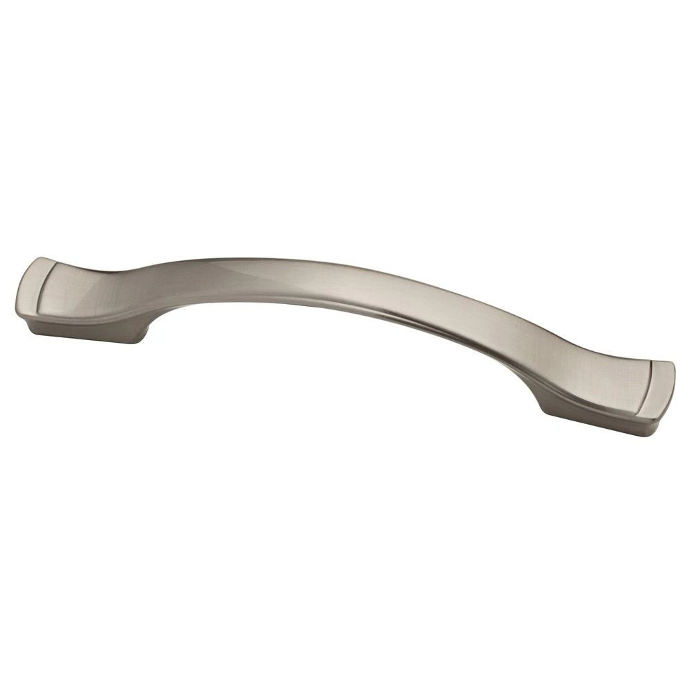 Step Edge Cabinet Pull, Satin Nickel, 4-In.