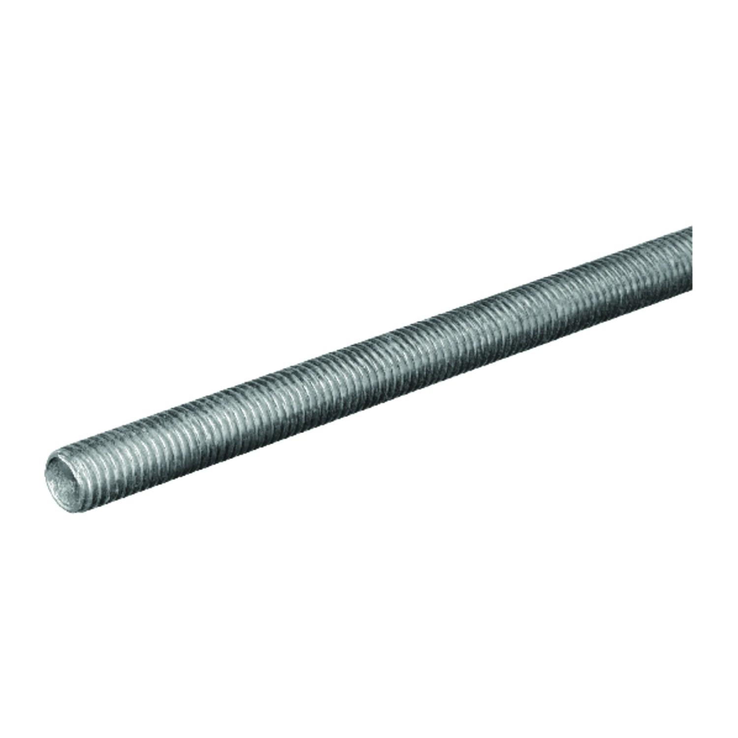 Threaded Rod, Zinc Plated Steel, 13 TPI, 1/2 x 72 In.