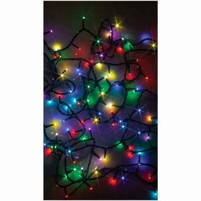 String 300-light Set, Micro Twinkling Multi-color, 49.8' Lighted Length
