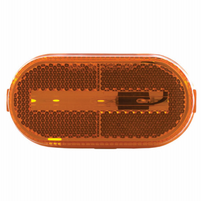 LED Trailer Clearance Light, Oval Amber, 4-1/8 x 2-In.