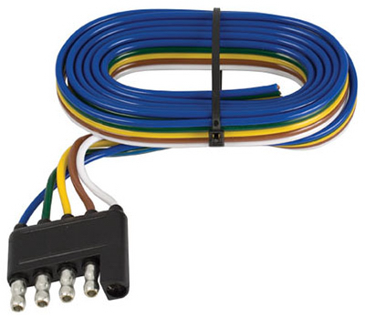 Trailer End Connector, 5-Way Flat, 48 In.