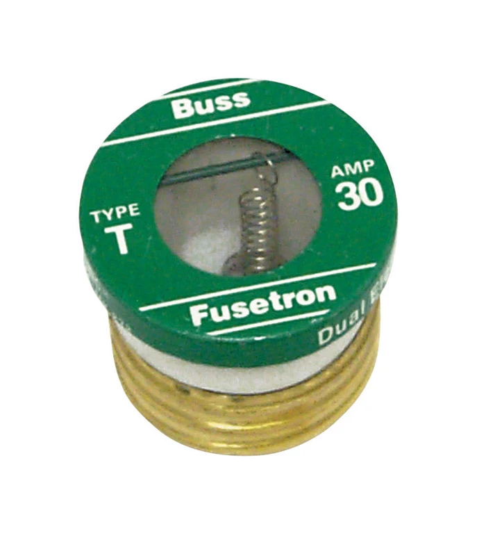 Plug Fuse, Type T, 30-Amp, 4-Pk.
