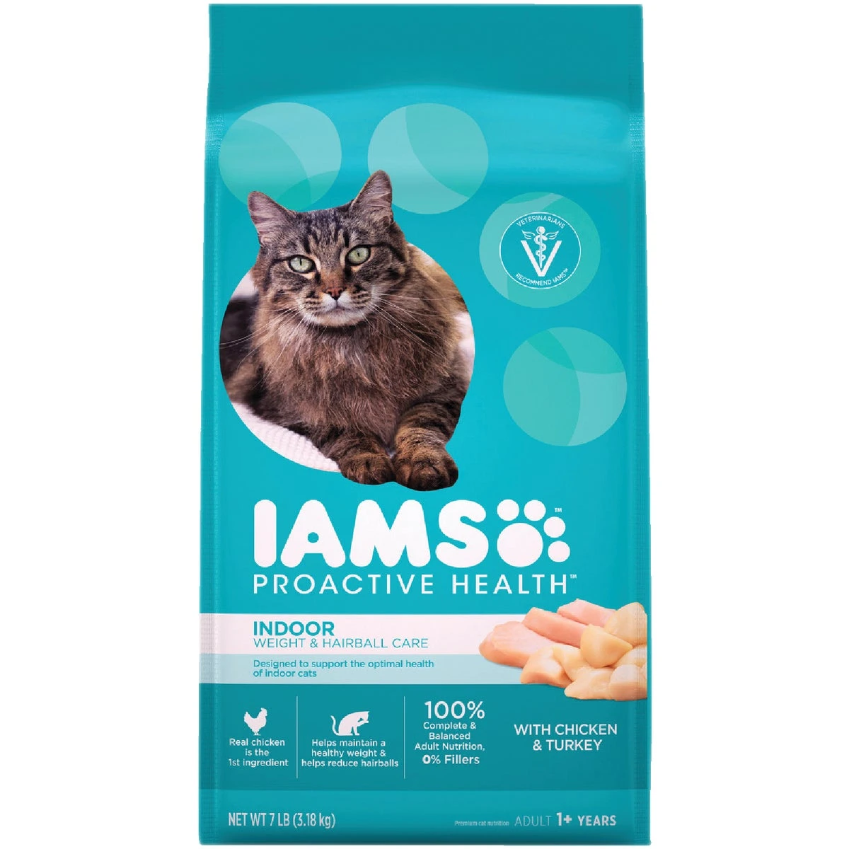 Proactive Health Indoor Weight/Hairball Care Dry Cat Food, 7 Lbs.