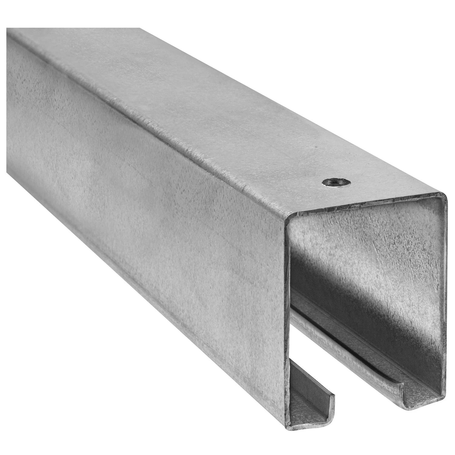 Trolley Rail For Sliding Barn Doors To 450-Lbs., Galvanized, 10 Ft.