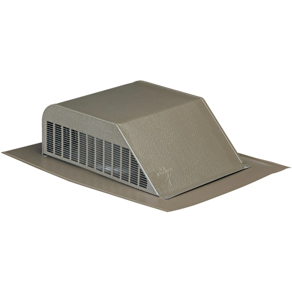 Slant Roof Vent, Galvanized, Weatherwood, Round, 8-In.