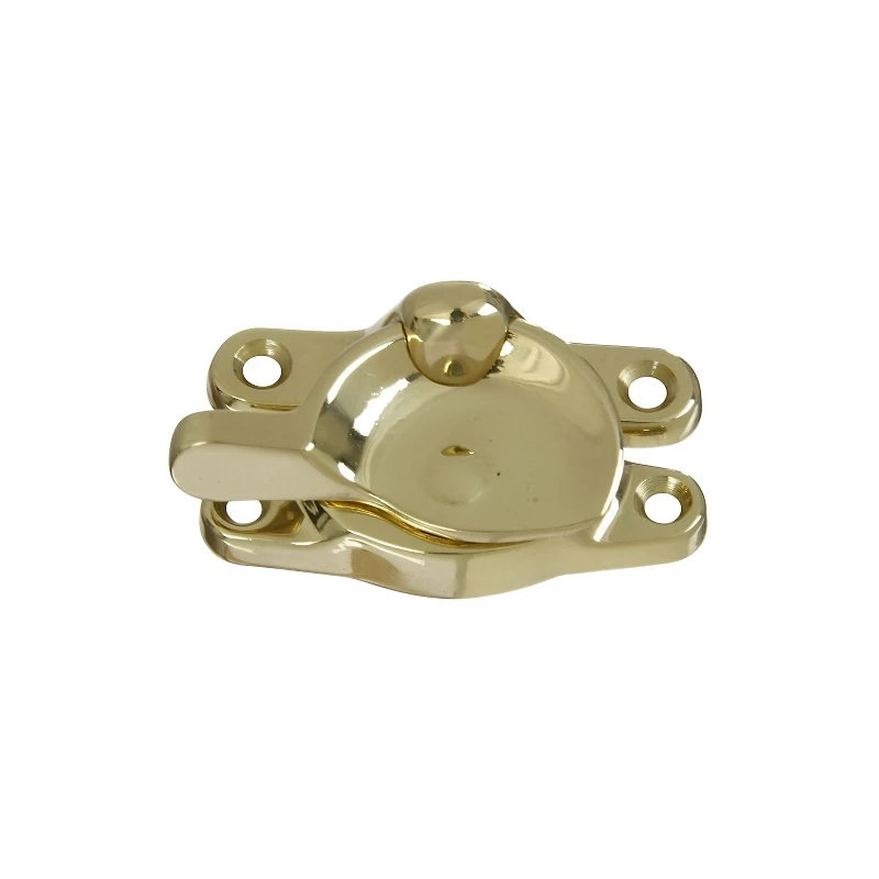 Window Sash Lock, Polished Solid Brass