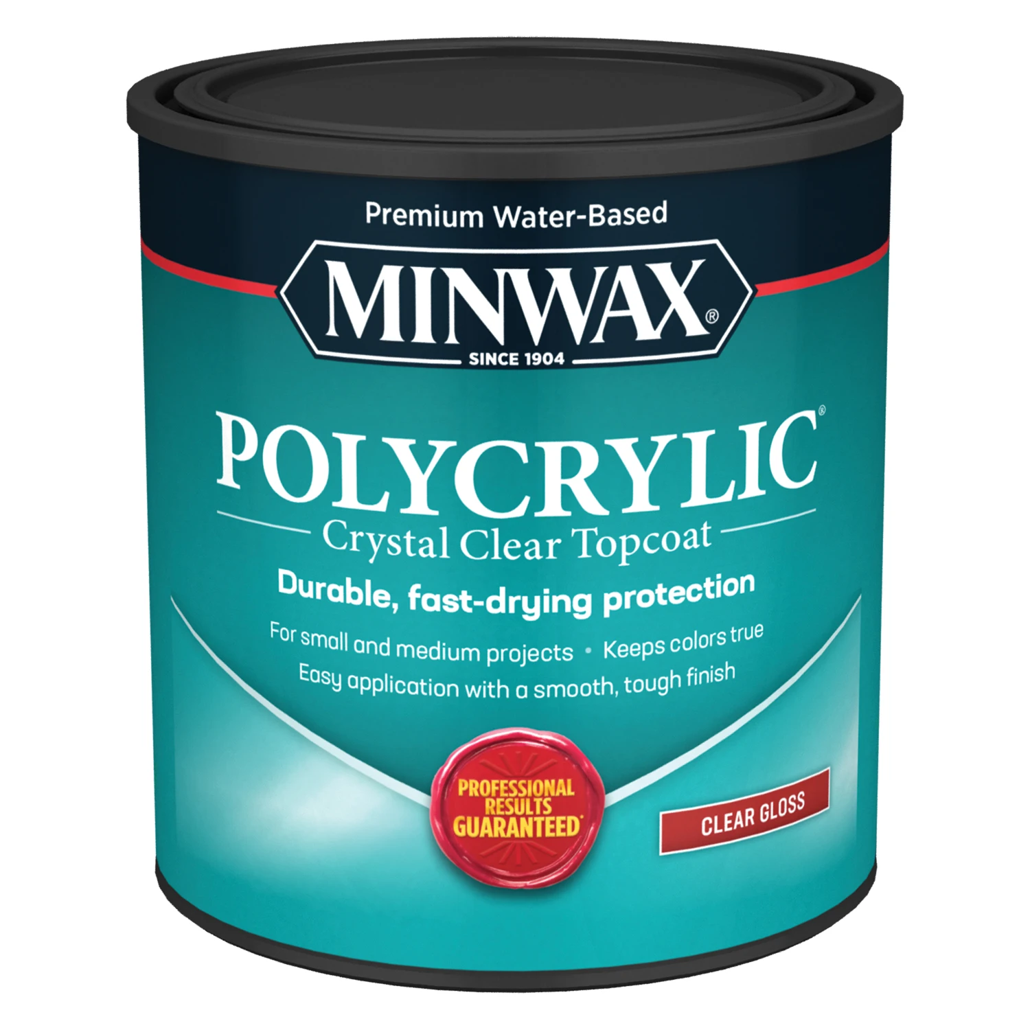 Polycrylic Gloss Clear Acrylic/Urethane Blend Topcoat, Qt.