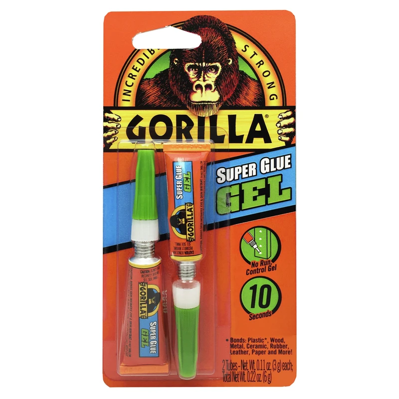 Super Glue Gel, 3-gm., 2-Pk.