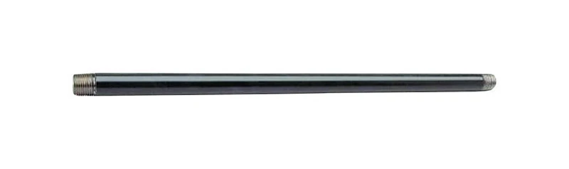 Black Pipe, Domestic Steel, Threaded, 3/8-In. x 10-Ft.