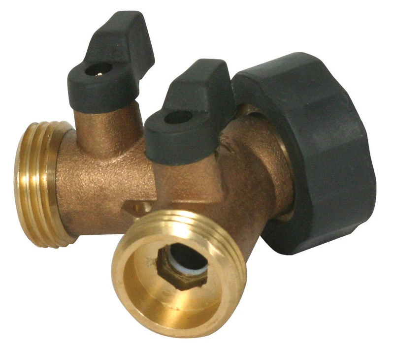 RV Y-Valve Water Connector, Brass