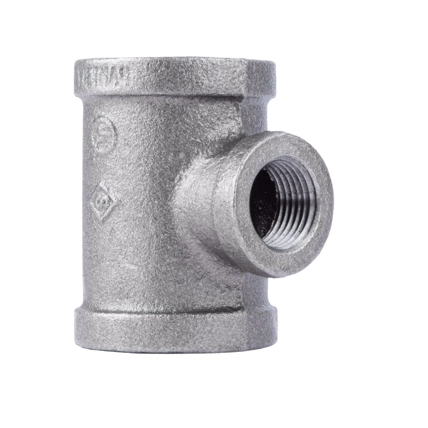 1 x 1 x 1/2 In. Black Pipe Reducing Tee