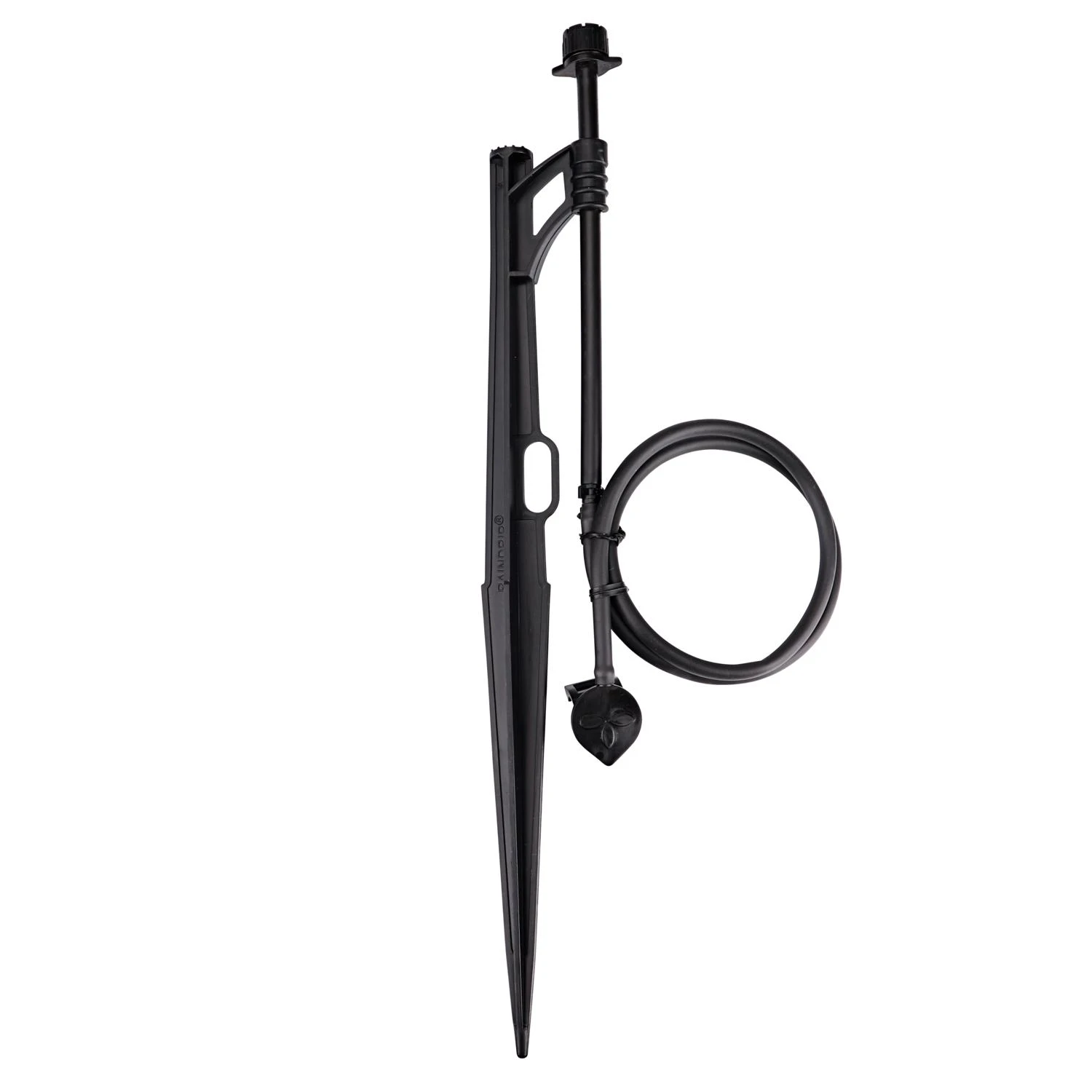 Adjustable Flow Bubbler Assembly, Full-Circle Pattern, 8 Stream, with 1/4 in. Clamp N Pierce Inlet on 13 in. Stake
