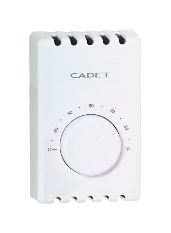 Double-Pole Thermostat, White