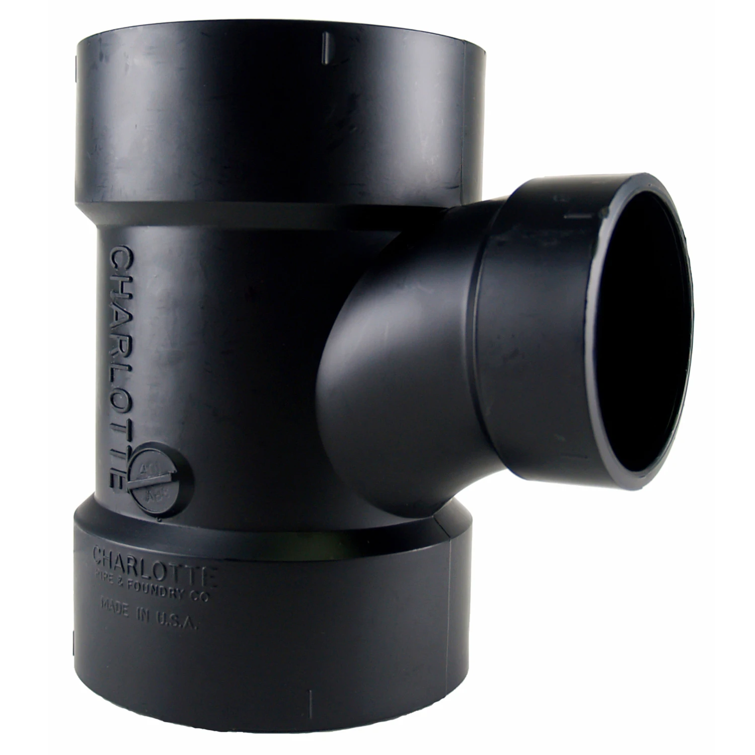 ABS/DWV Sanitary Pipe Tee, 3 x 3 x 2 In.