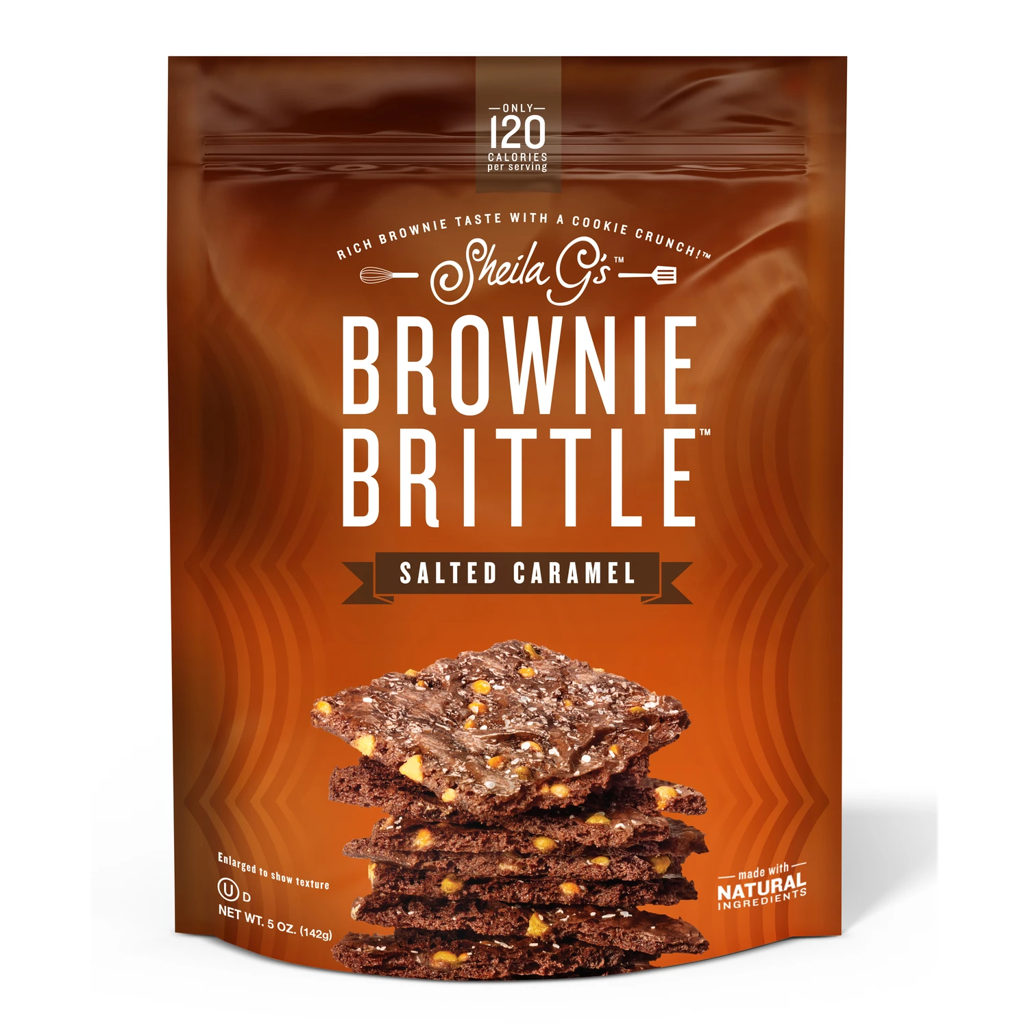 Brownie Brittle, Salted Caramel, 5-oz.