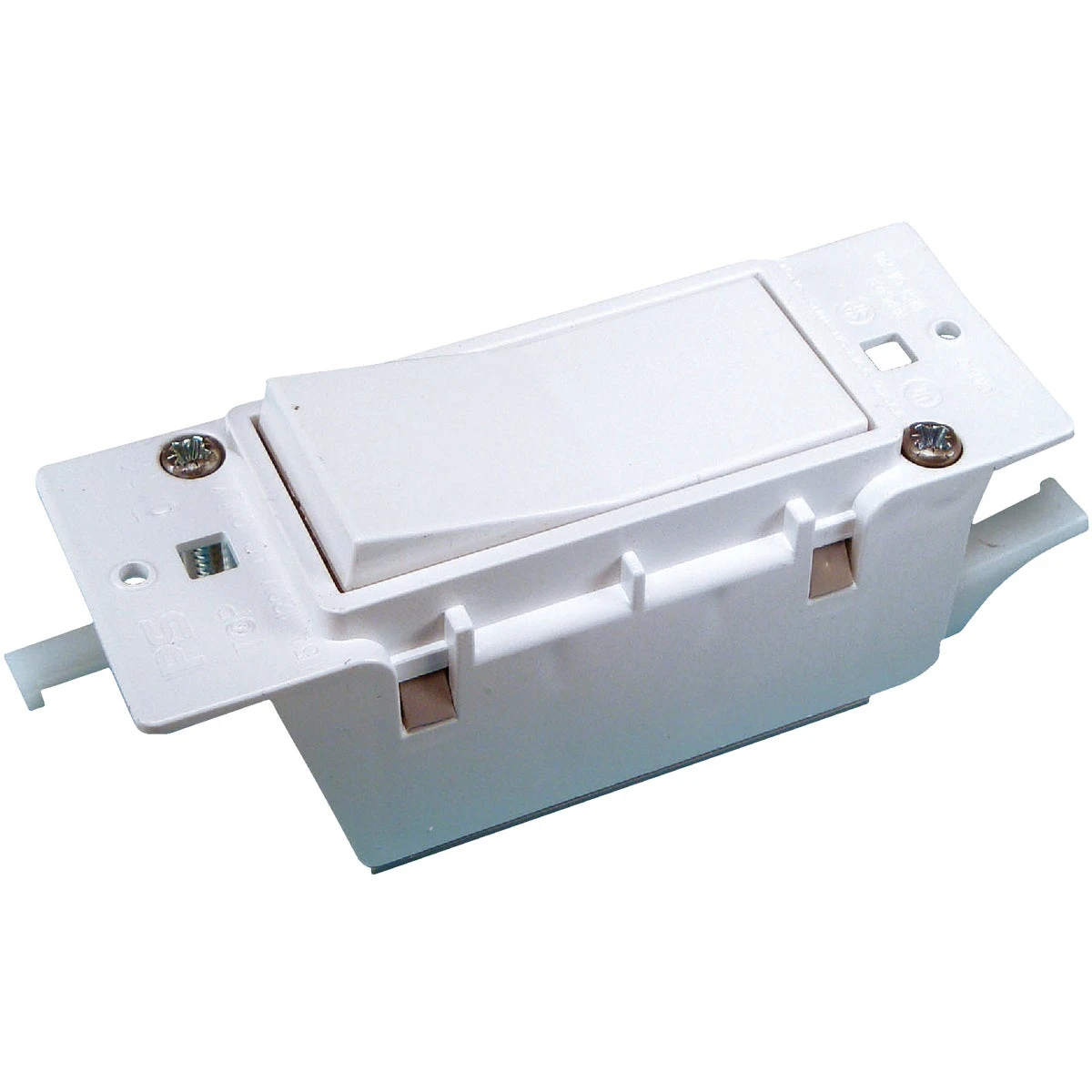 White Single Mobile Home Electrical Switch