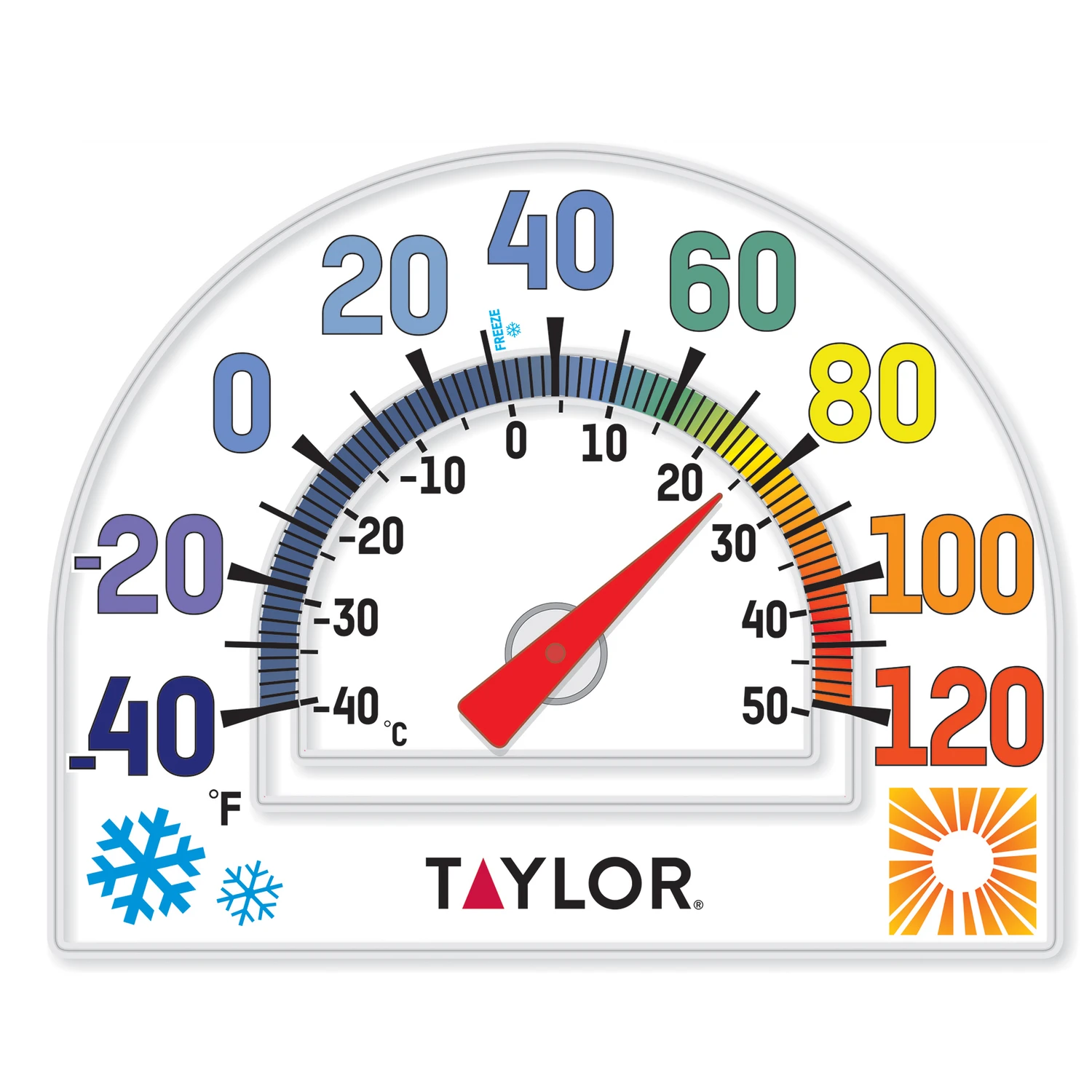 Window Cling Thermometer, 5-1/2-In.