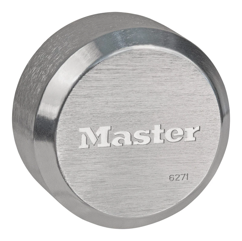 Shackleless High-Security Padlock, Puck Style, Re-Keyable, 2-7/8-In.