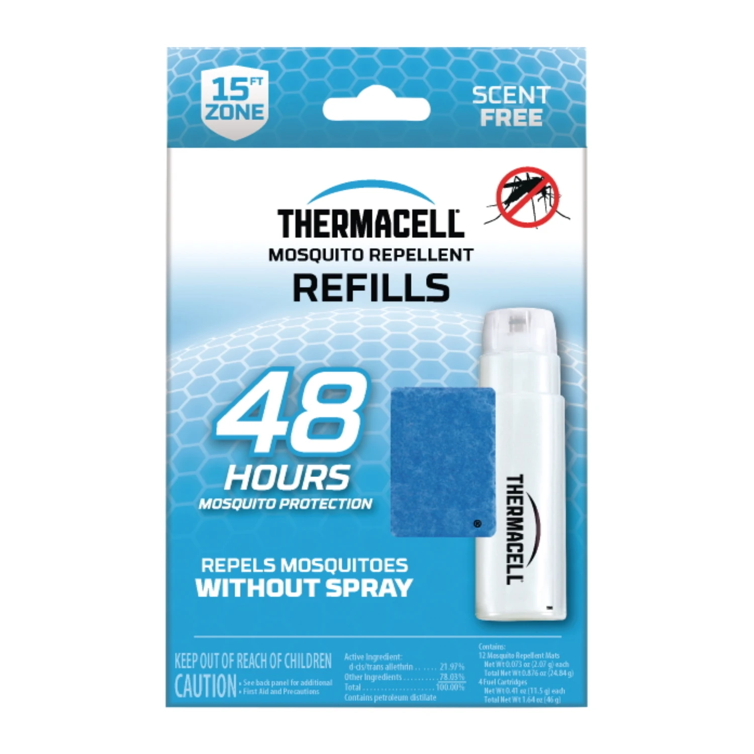 Mosquito Repellent Butane Refill Cartridge, 4-Pk.