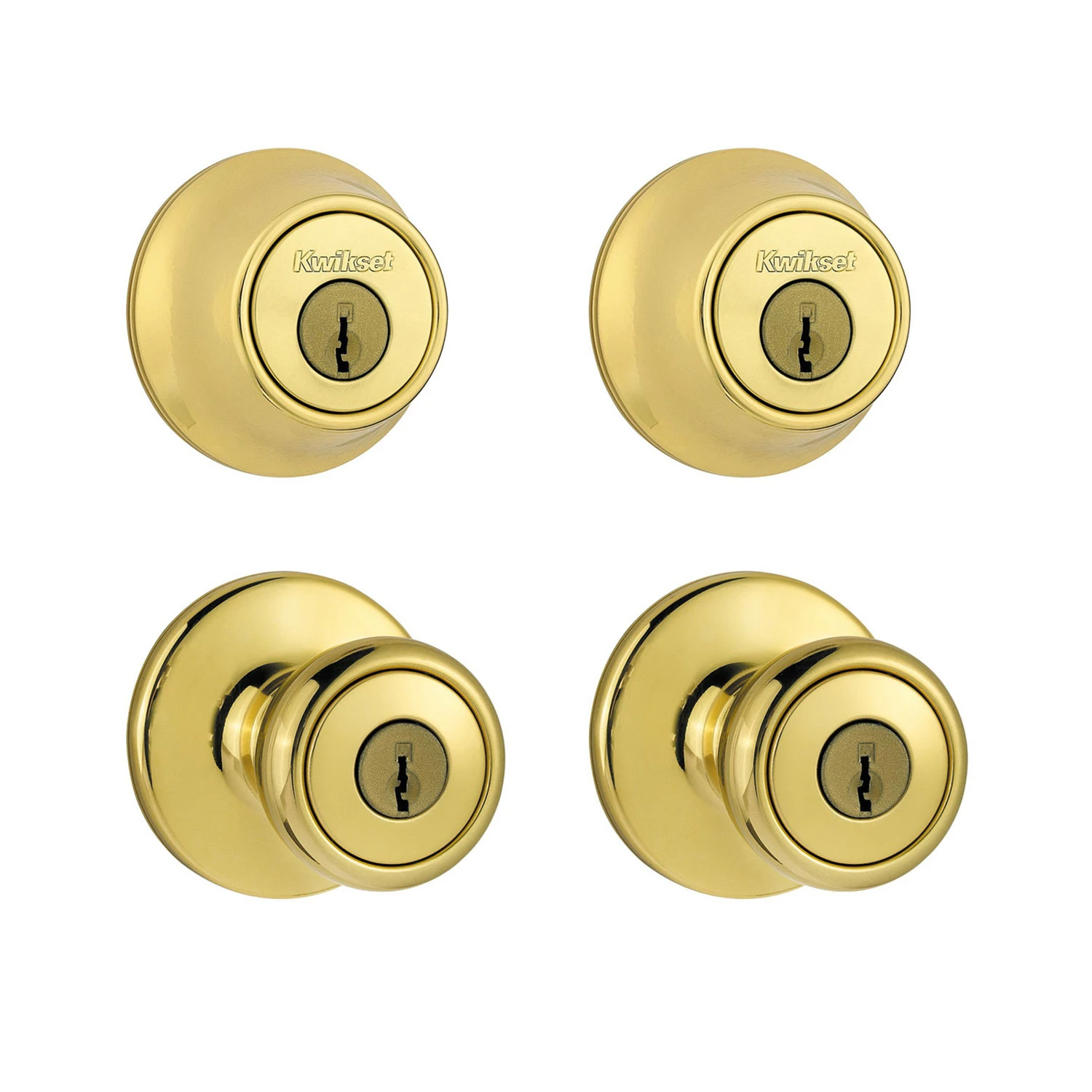 Security Combination Lockset, Brass