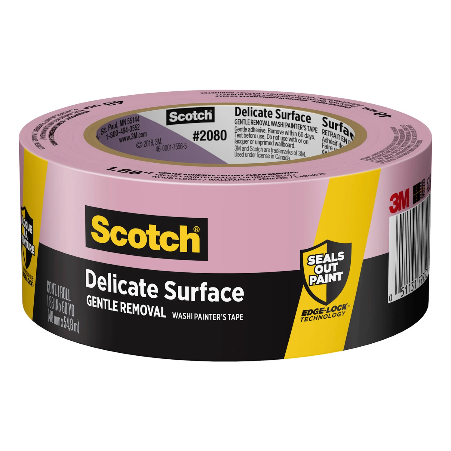 Purple Painter's Masking Tape with EdgeLock, 1.88 In. x 60 Yds.