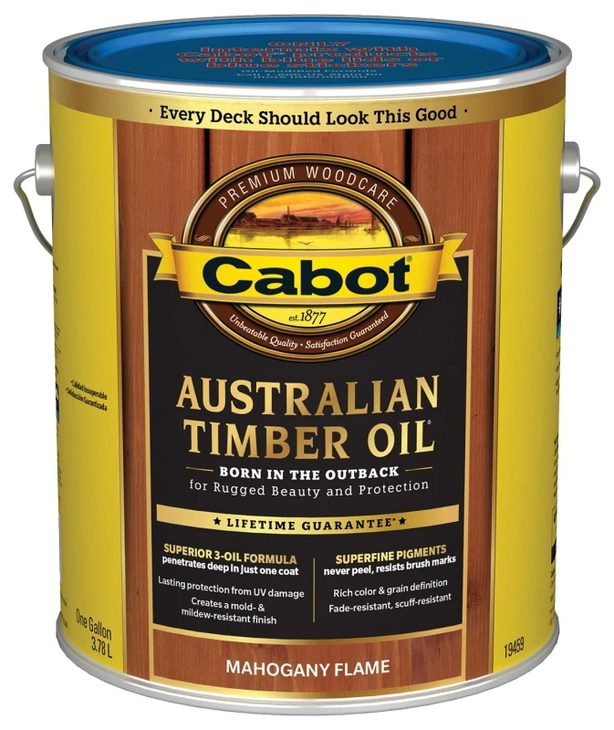 Australian Timber Oil Wood Finish, Mahogany Flame, 1-Gallon