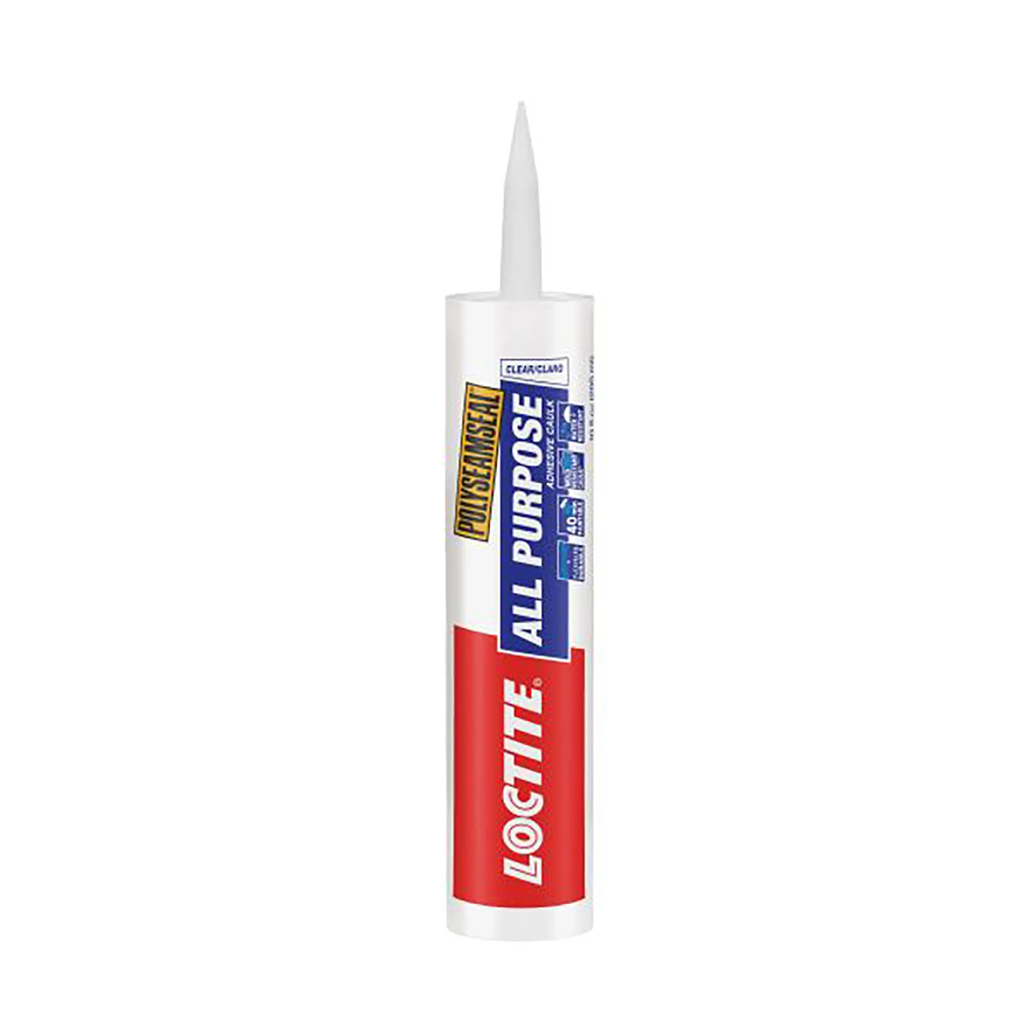 Polyseamseal All Purpose Caulk Sealant, Clear, 10 oz.