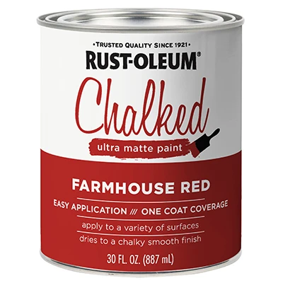 Chalked Ultra Matte Paint, Farmhouse Red, 30 oz.