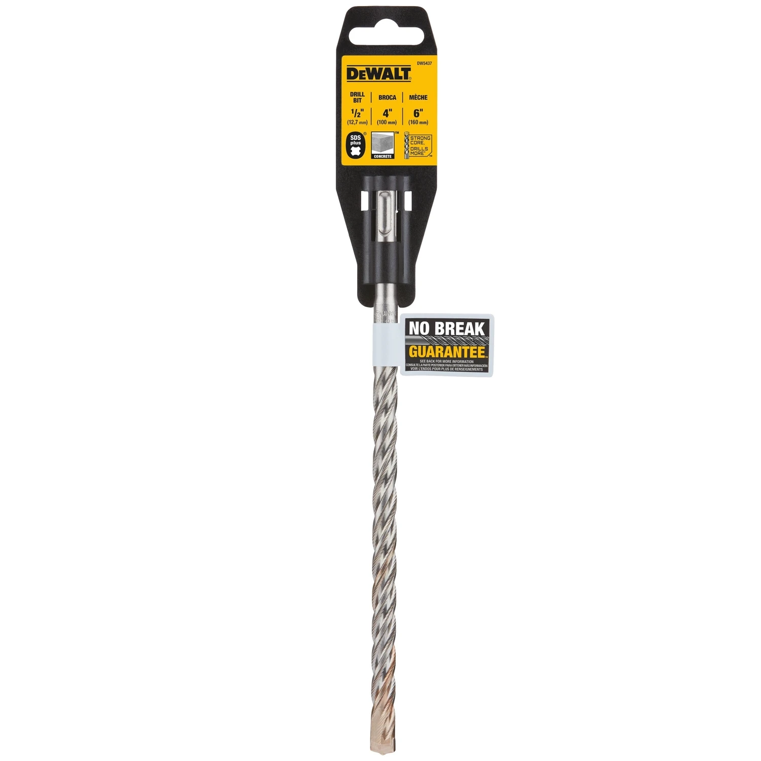 Carbide SDS Plus Hammer Bit, 1/2 x 4 x 6 In.