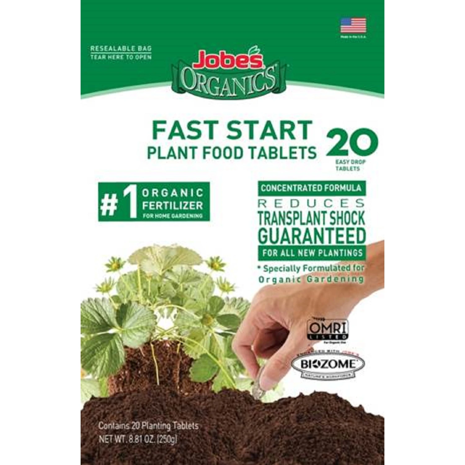 Organic Plant Food Tablets, 2-7-4 Formula, 20-Pk.
