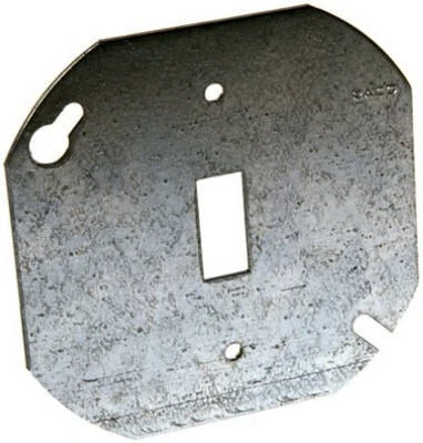 Octagon Box Cover, Flat, 4 In.