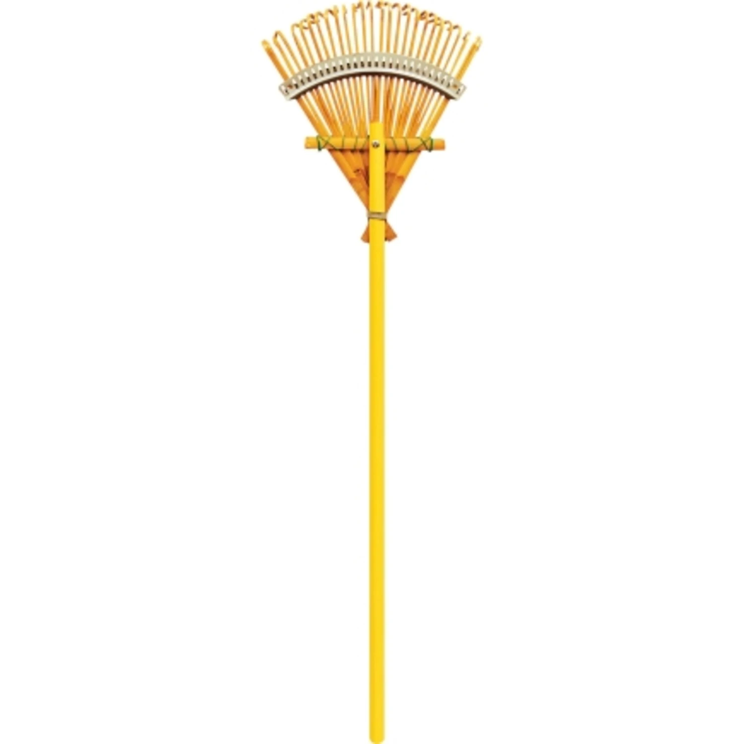 Deluxe Bamboo Rake, Flexible Tines, 10-In.