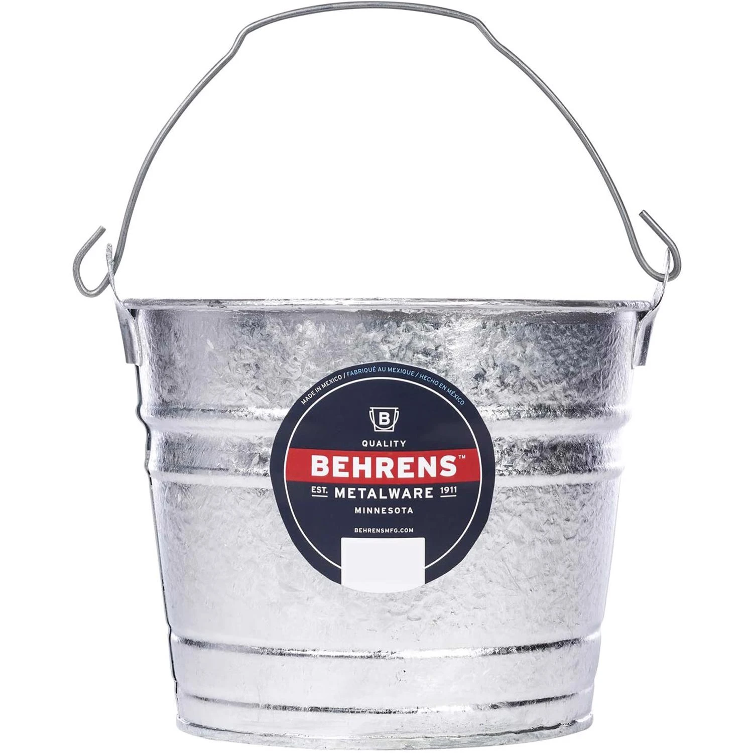 Utility Pail, Rust-Proof Galvanized Steel, 5-Qts.