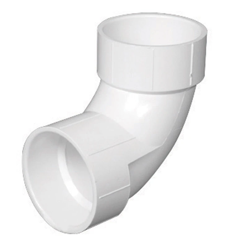 Schedule 40 DWV 90-Degree Sanitary Elbow, 4 In.