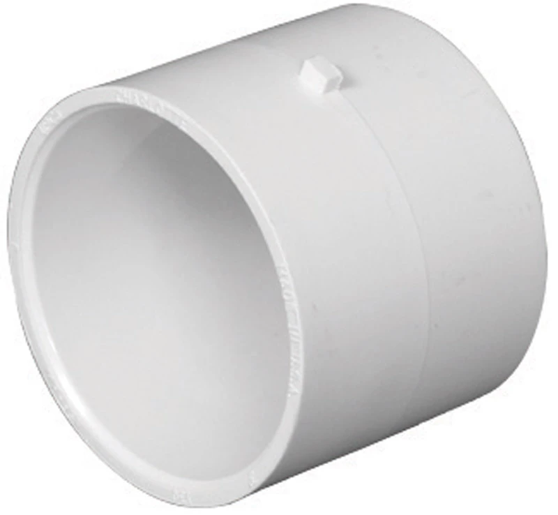 Schedule 40 DWV PVC Pipe Repair Coupling, 4 In.