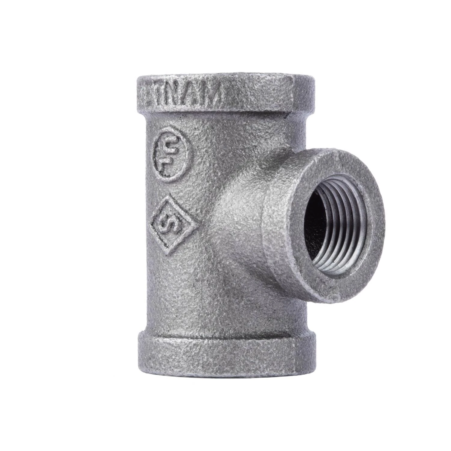 3/4 x 3/4 x 1/2 In. Black Pipe Reducing Tee
