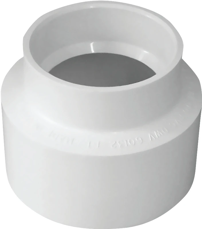 PVC Pipe Sewer & Drain Adapter Coupling, 4 In.