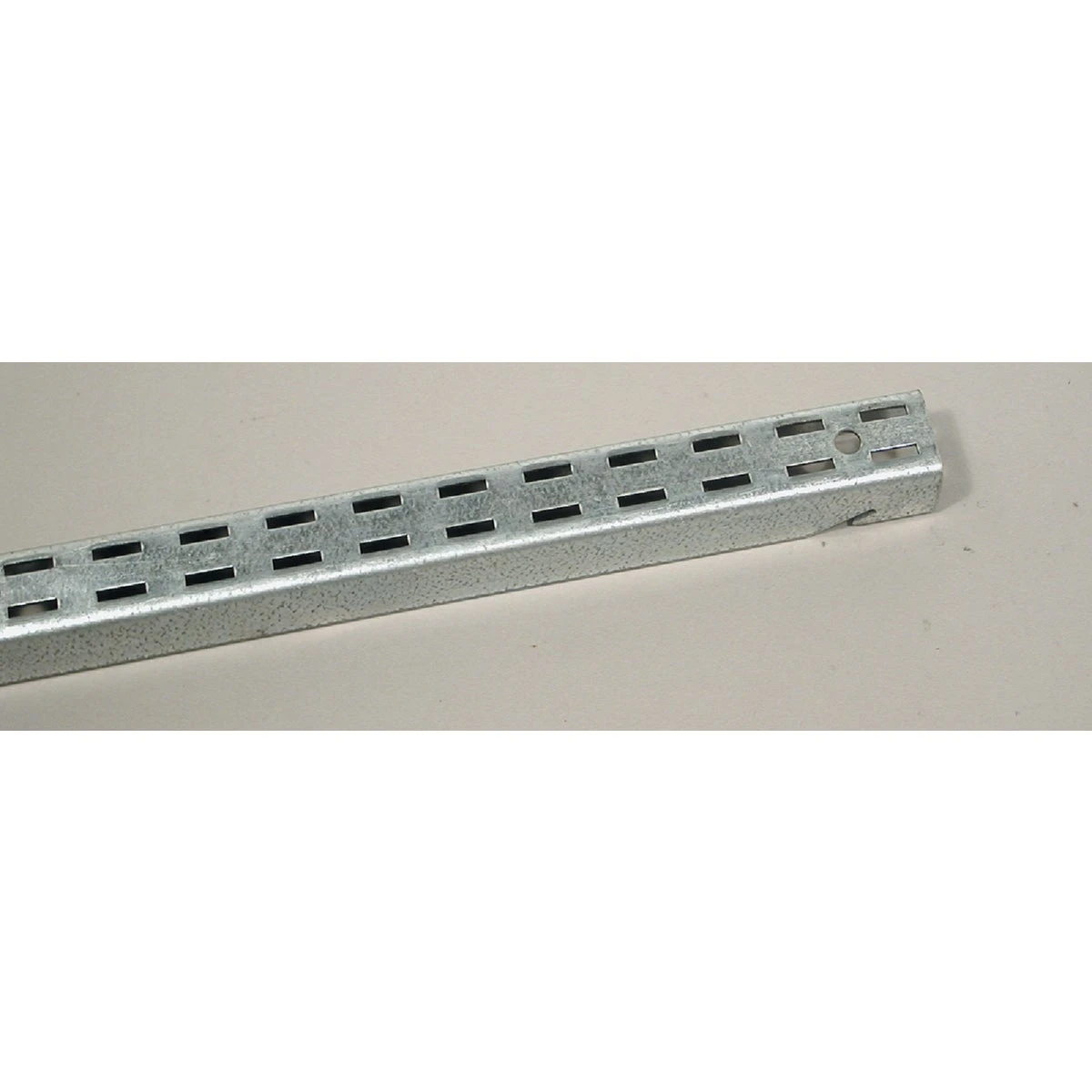Galvanized Steel Shelf Standard, Double Track, 4 Ft.