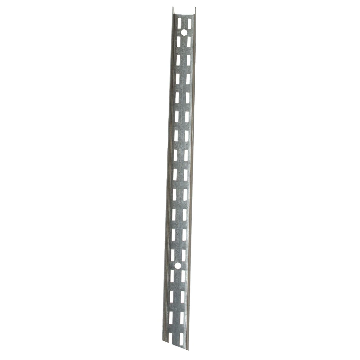 Galvanized Steel Shelf Standard, Double Track, 6 Ft.