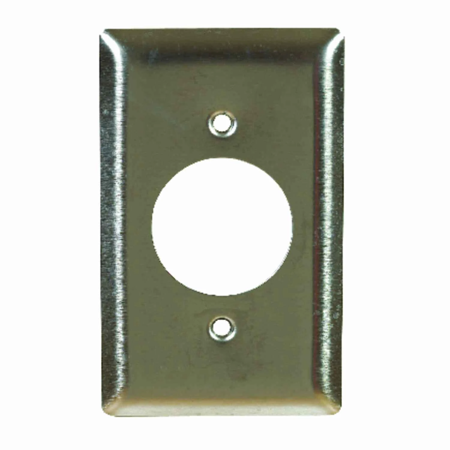 Pass & Seymour 1-Gang Wall Plate, Use With Turnlok Locking Outlets, Round Opening, Stainless Steel
