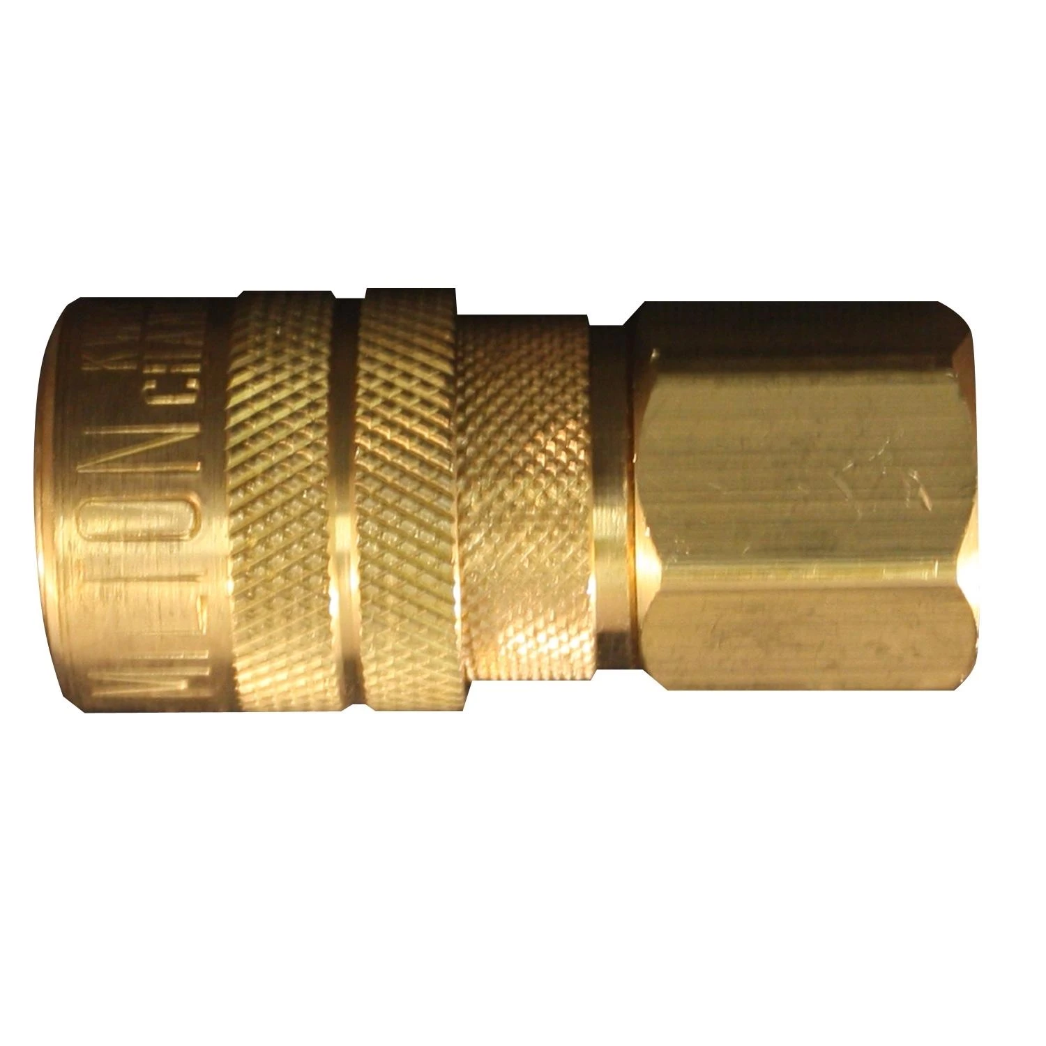 Compressor Coupler, Brass, M-Style, Female, 3/8 In. NPT