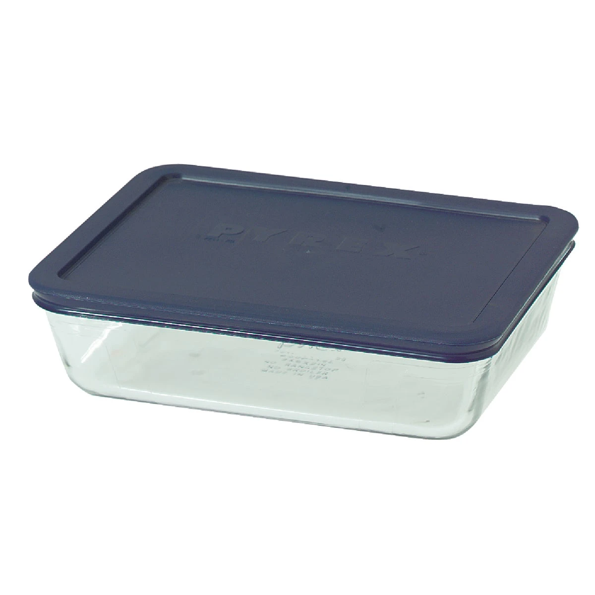 Baking Dish With Lid, Clear Glass, 6-Cup