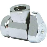 Chrome Angle Stop Valve, 1/2 x 7/16-In.